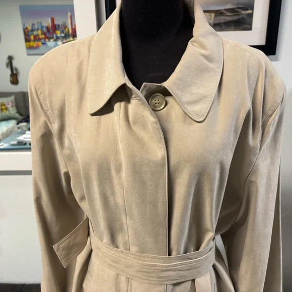 ❤️Talbots Everyday Classic Trench Coat-Sz 20 - Picture 4 of 8